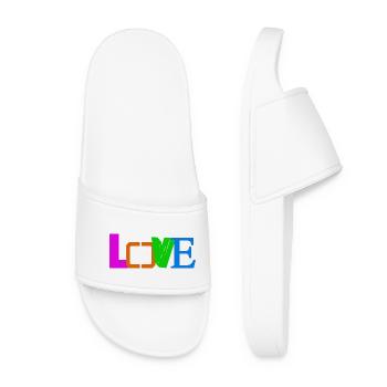AMOUR - Claquettes Femme - blanc - Devant