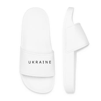Ukraine - Women’s Pool Sliders - white - Front
