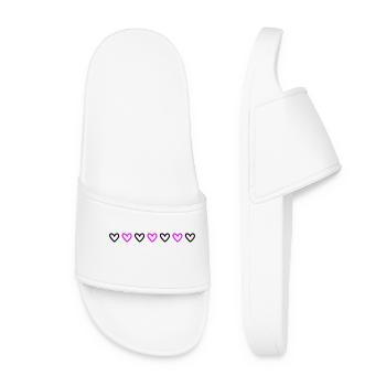 Heart Line - Women’s Pool Sliders - white - Front