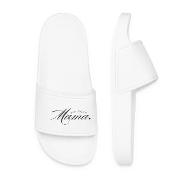 Maman – L’amour porté dans le cœur - Claquettes Femme - blanc - Devant