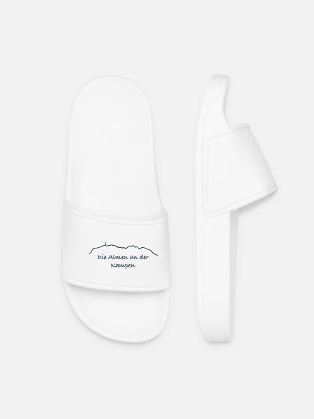 Alpine line via Kampen - Women’s Pool Sliders - white