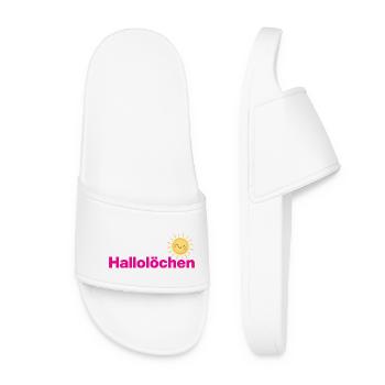 HALOHOLES, DOUX SALUT AVEC LE SOLEIL, POSITIVITÉ - Claquettes Femme - blanc - Devant