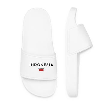 Indonesischer Stolz, minimalistisches, elegantes Design - Frauen Badelatschen - Weiß - Vorne