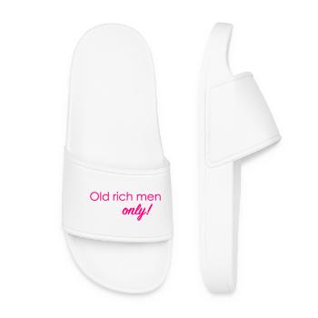 Old rich men only! - Women’s Pool Sliders - white - Front