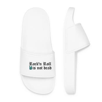rock and roll is not dead - Women’s Pool Sliders - white - Front