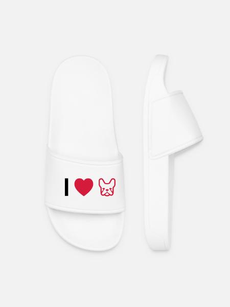 bouledogue français - Claquettes Femme - blanc