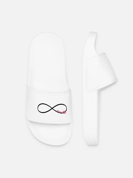 Signe infini famille cadeau amour - Claquettes Femme - blanc