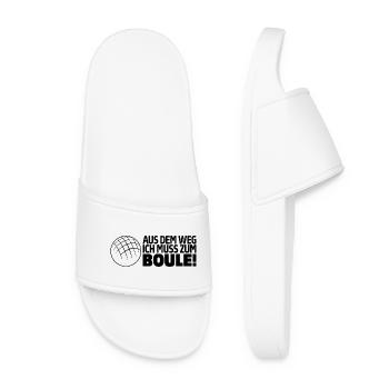 Out of the way I have to go to boules for boules - Women’s Pool Sliders - white - Front