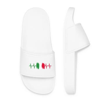 Heartbeat Italy - I love Italy! - Women’s Pool Sliders - white - Front