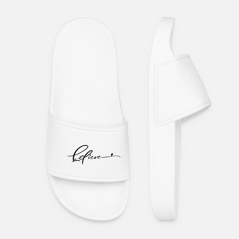 Believe - Women’s Pool Sliders - white