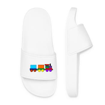 Train jouet - Claquettes Femme - blanc - Devant