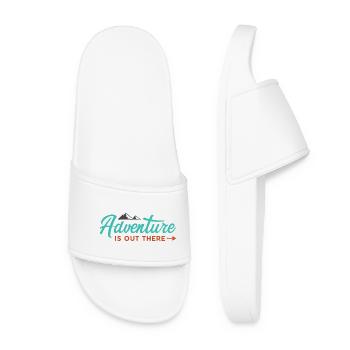 Adventure is Out There - Women’s Pool Sliders - white - Front