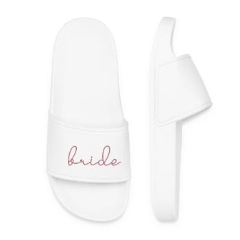 Fiançailles de mariage assorties à la mariée Mariage - Claquettes Femme - blanc - Devant