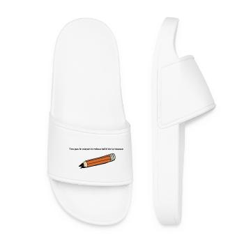 T'es pas le crayon - Claquettes Femme - blanc - Devant
