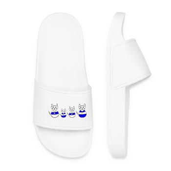 anniversary. Anniversary Decade. humor. funny - Women’s Pool Sliders - white - Front
