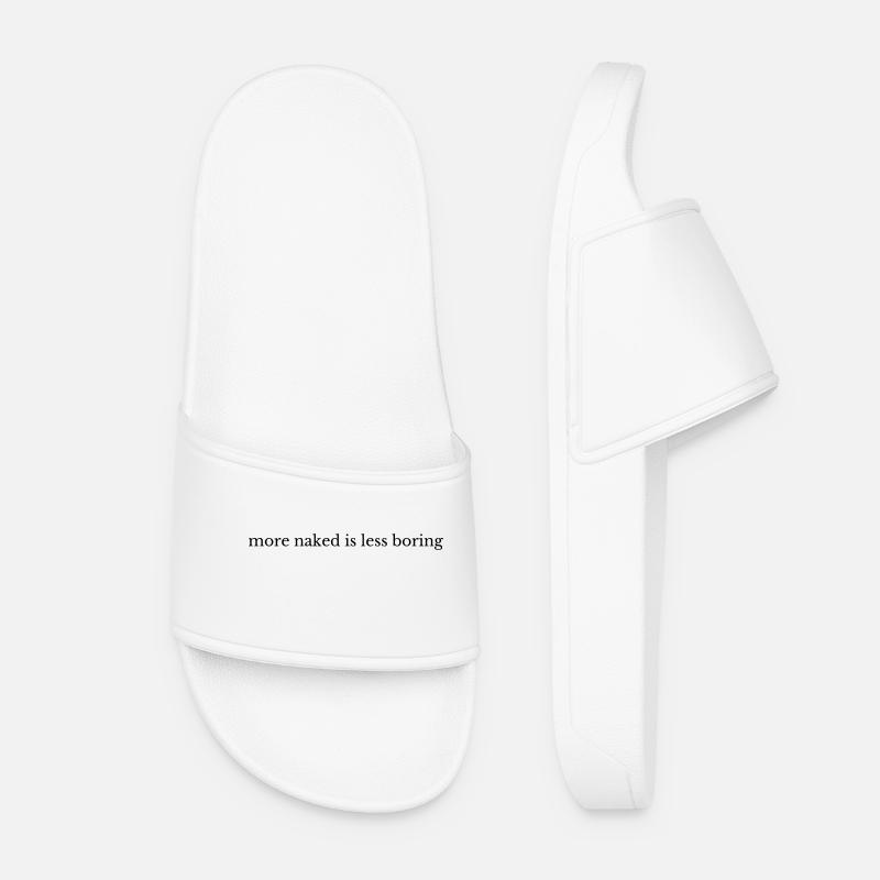 Plus nu, c’est moins ennuyeux - Claquettes Femme - blanc