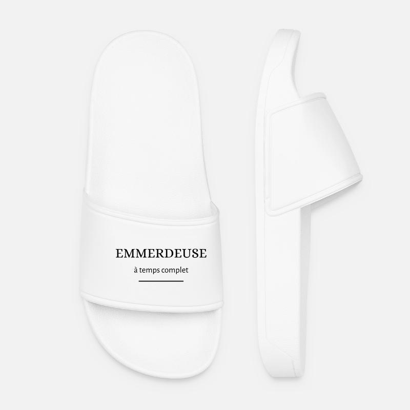 Full-time annoyer - Women’s Pool Sliders - white