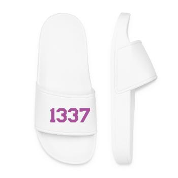1337 Pink - Women’s Pool Sliders - white - Front