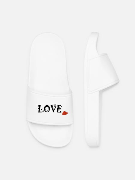 Love - Women’s Pool Sliders - white