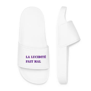 LUCIDITY HURTS - Women’s Pool Sliders - white - Front