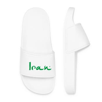 Iran - Women’s Pool Sliders - white - Front