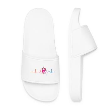 Anneau aérien Rythme de cœur Lyra Anneau aérien - Claquettes Femme - blanc - Devant