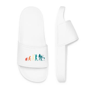 Batteur Baguettes de batterie - Claquettes Femme - blanc - Devant