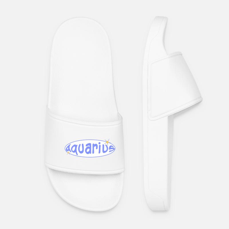 Aquarius Sign - Frauen Badelatschen - Weiß