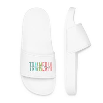 Entraîneur avec don de cœur - Claquettes Femme - blanc - Devant
