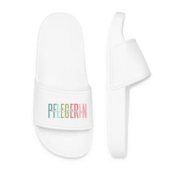 Caregiver with heart design - Women’s Pool Sliders - white - Front