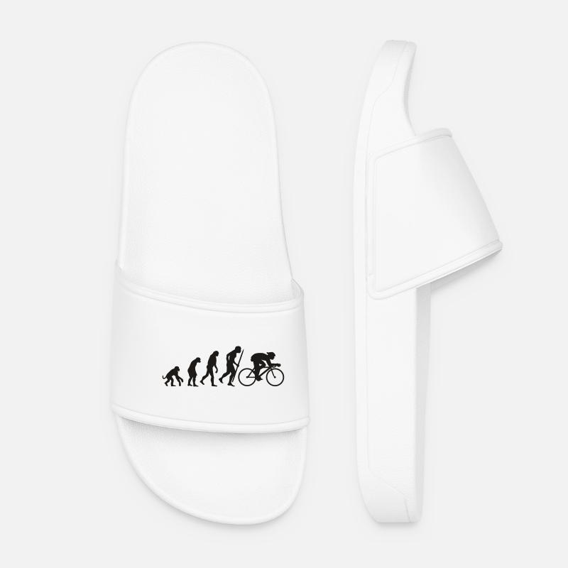 Evolution du cyclisme - Claquettes Femme - blanc
