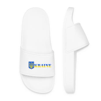 Ukraine - Women’s Pool Sliders - white - Front