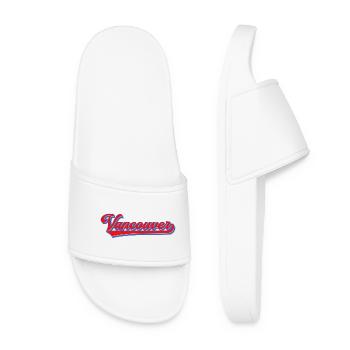 Vancouver Lettering Retro Style - Women’s Pool Sliders - white - Front
