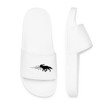 Le renard noir et le vent - Claquettes Femme - blanc - Devant