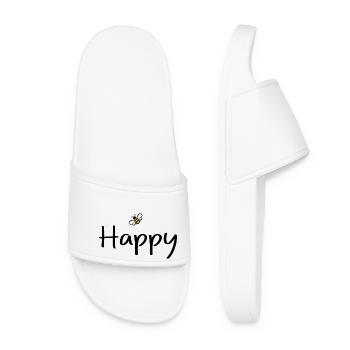 be Happy - Women’s Pool Sliders - white - Front