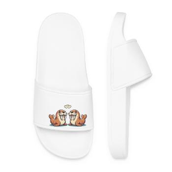 seehund love - Women’s Pool Sliders - white - Front
