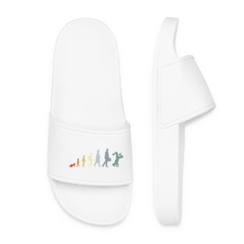 Vintage Breakdancer Evolution - Women’s Pool Sliders - white - Front