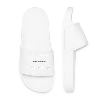 Half a century of typography - Women’s Pool Sliders - white - Front