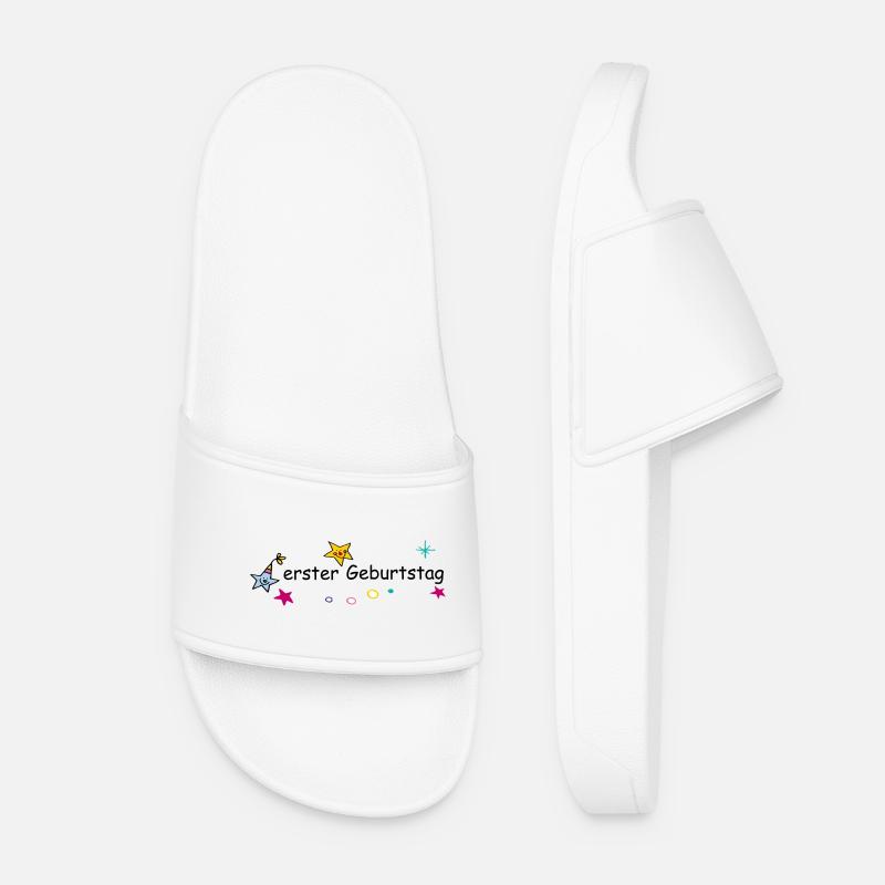 Birthday - Women’s Pool Sliders - white