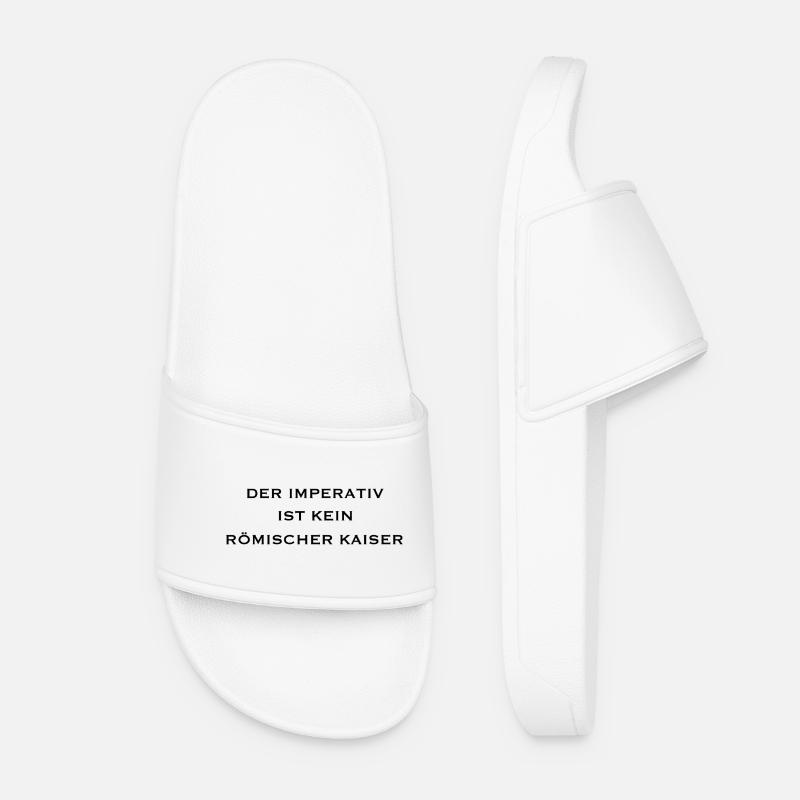 grammar joke - Women’s Pool Sliders - white