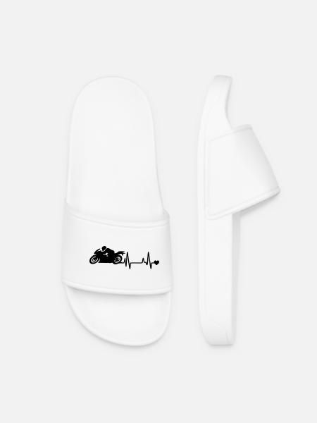 motorcycle - Women’s Pool Sliders - white
