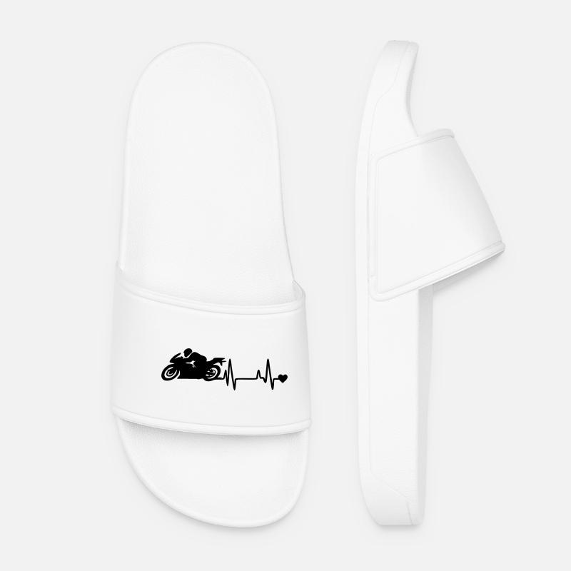 motorcycle - Women’s Pool Sliders - white