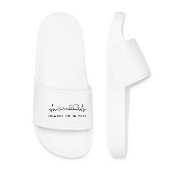 Future Grande Sœur 2027 - Bientôt Grande-Sœur - Claquettes Femme - blanc - Devant