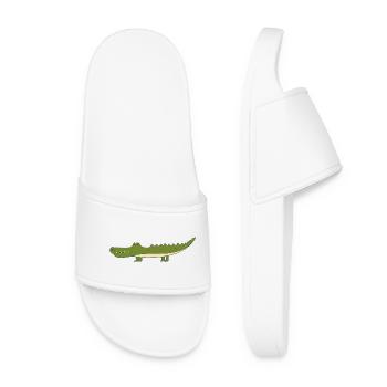 crocodile - Claquettes Femme - blanc - Devant