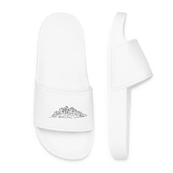 Odle, Dolomites, Alps, South Tyrol, mountains - Women’s Pool Sliders - white - Front