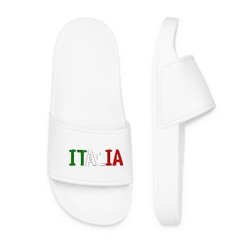 Italia - Women’s Pool Sliders - white - Front