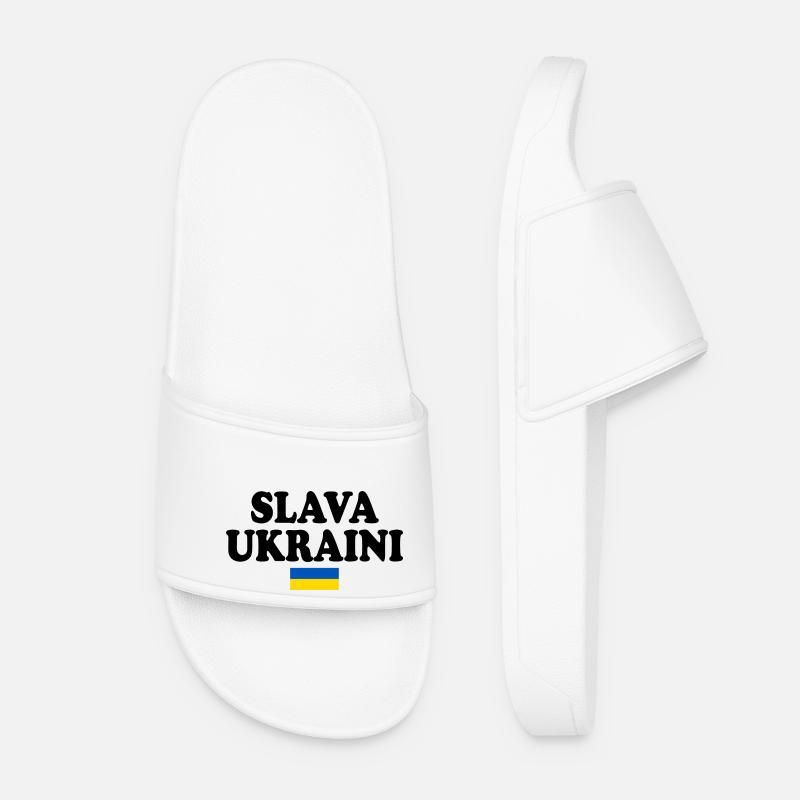 Slava ukraini - Frauen Badelatschen - Weiß