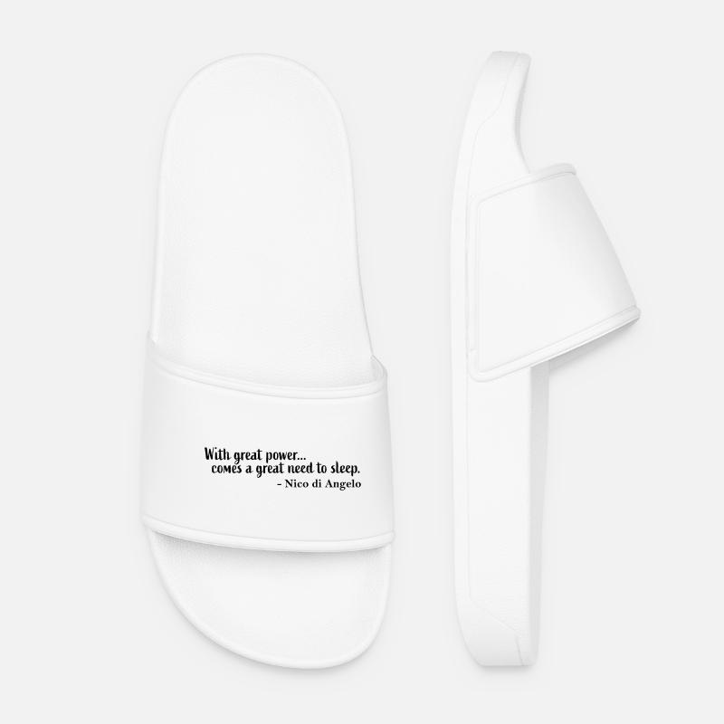 Nico di Angelo quote - Women’s Pool Sliders - white