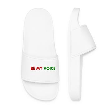 Be my voice iran - Frauen Badelatschen - Weiß - Vorne