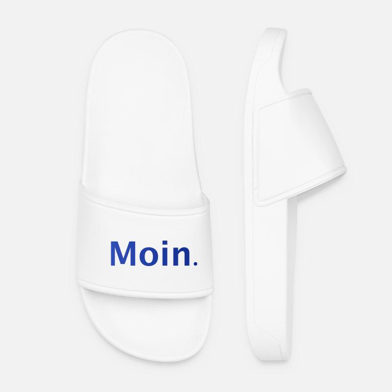 Moin. - Frauen Badelatschen - Weiß